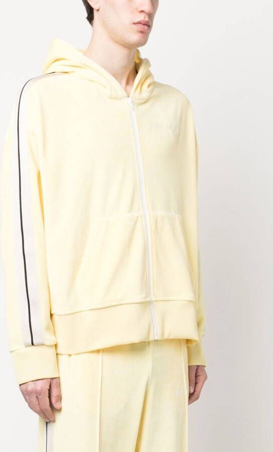 Palm Angels Hoodie met rits Geel