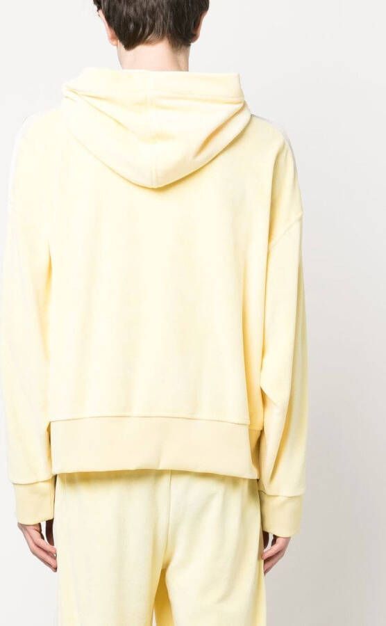 Palm Angels Hoodie met rits Geel