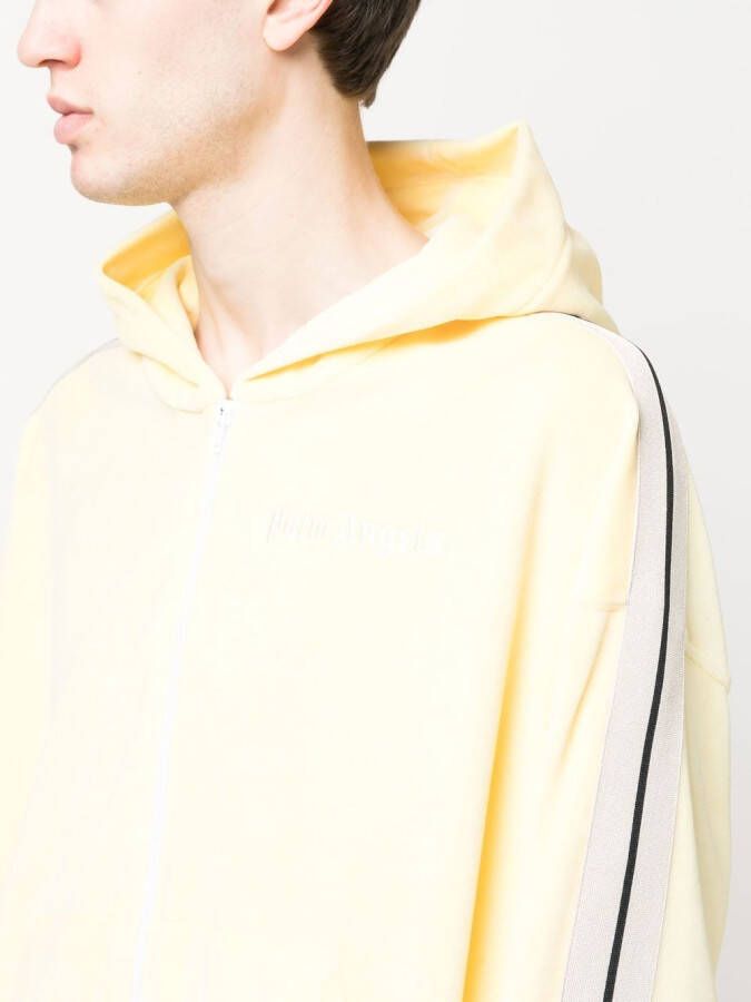 Palm Angels Hoodie met rits Geel