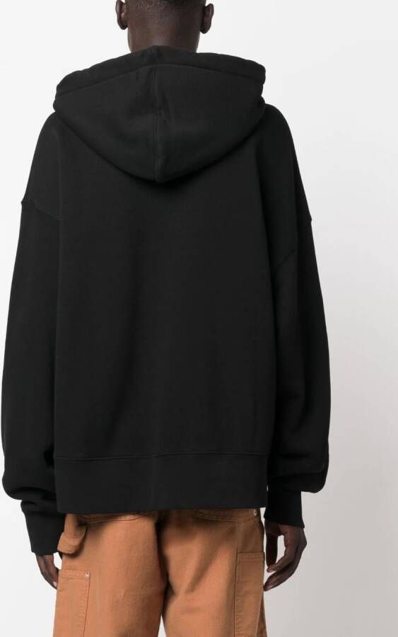 Palm Angels Hoodie met tekst Zwart