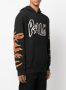 Palm Angels Hoodie met vlammenprint Zwart - Thumbnail 3