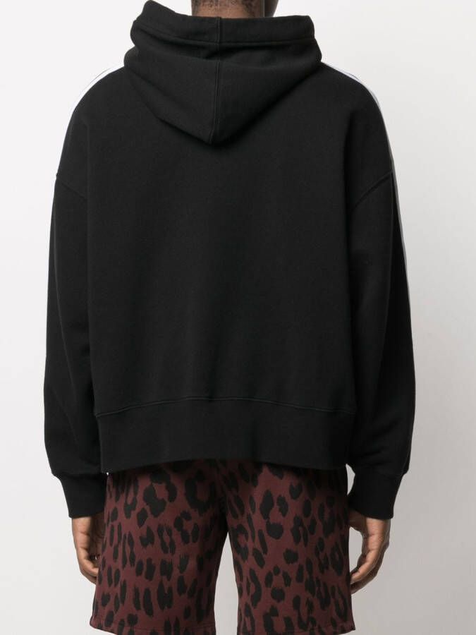 Palm Angels Hoodie met zijstreep Zwart