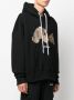 Palm Angels Hoodie verfraaid met kristallen Zwart - Thumbnail 3