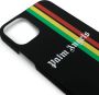 Palm Angels iPhone 12 gestreept hoesje Zwart - Thumbnail 3