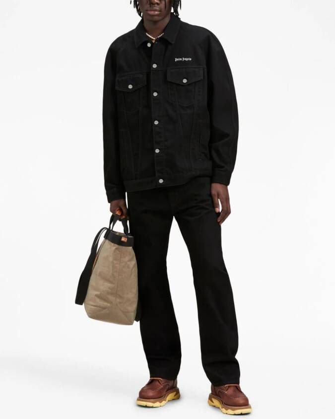 Palm Angels Jack met geborduurd logo Zwart
