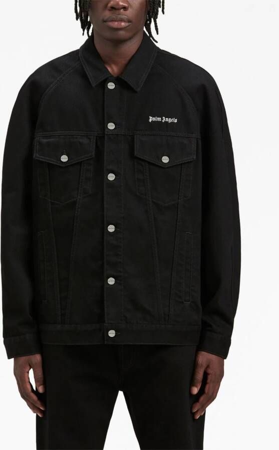 Palm Angels Jack met geborduurd logo Zwart