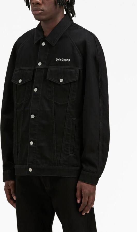 Palm Angels Jack met geborduurd logo Zwart
