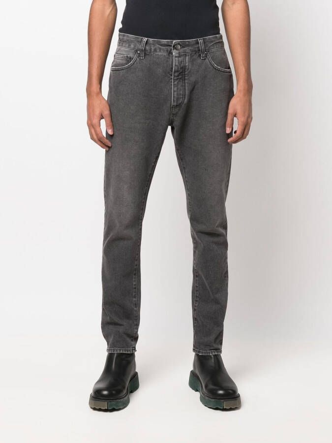 Palm Angels Jeans met logoprint Zwart