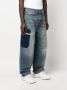 Palm Angels Jeans verfraaid met patch Blauw - Thumbnail 5