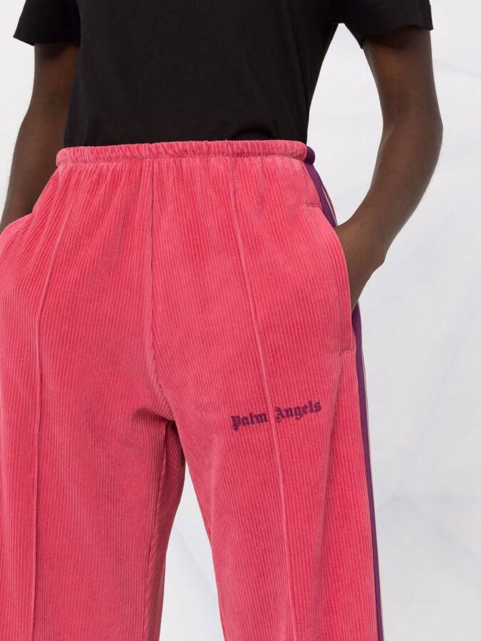 Palm Angels Joggingbroek met logoprint Roze