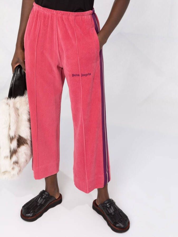 Palm Angels Joggingbroek met logoprint Roze