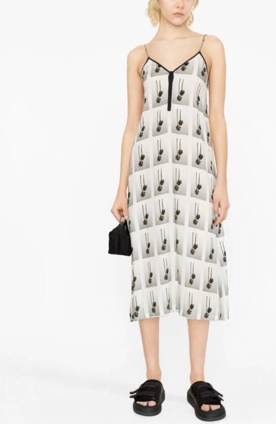 Palm Angels Jurk met print Wit