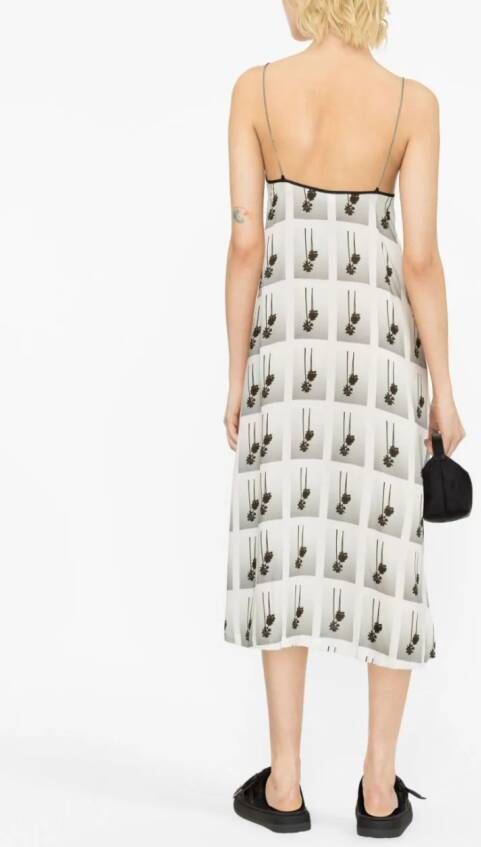 Palm Angels Jurk met print Wit