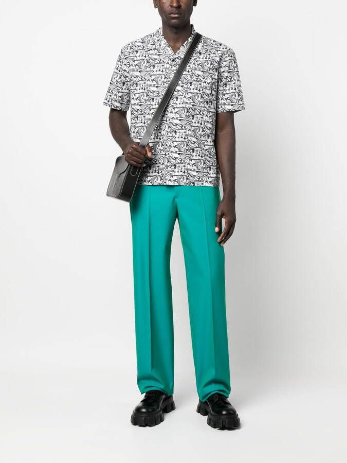 Palm Angels Katoenen pantalon Blauw
