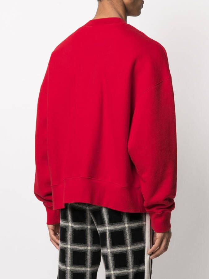 Palm Angels Katoenen sweater Rood