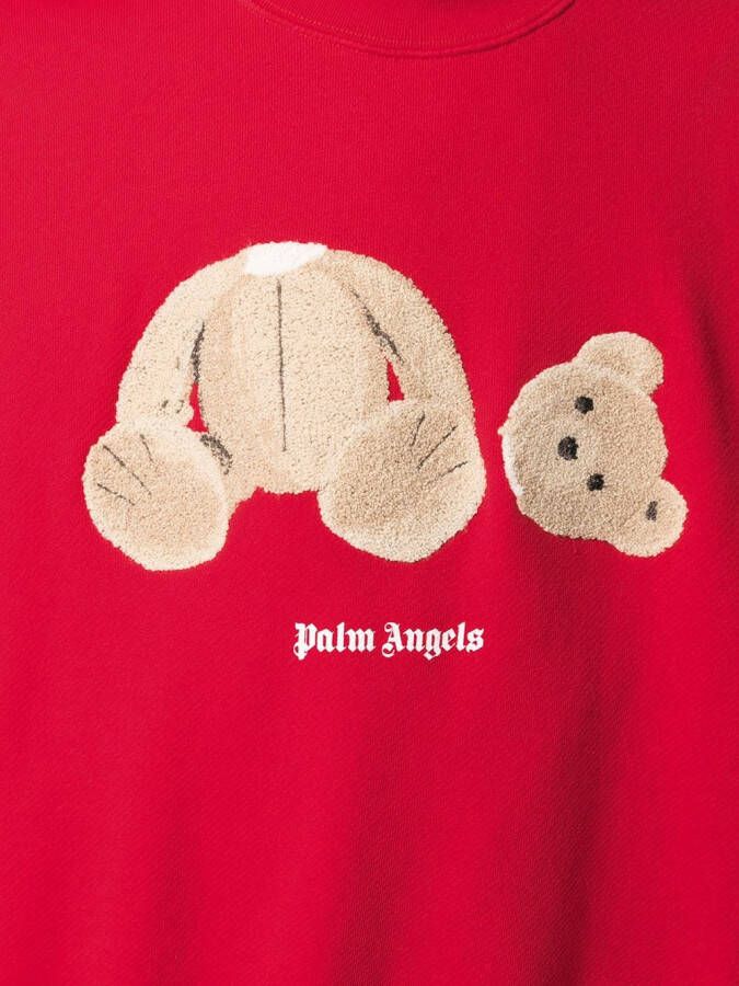 Palm Angels Katoenen sweater Rood