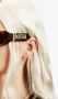 Palm Angels Eyewear Ker zonnebril met rechthoekig montuur Bruin - Thumbnail 3