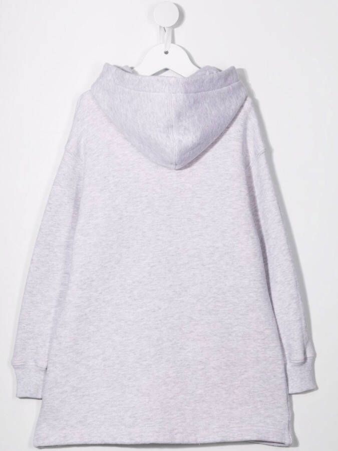 Palm Angels Kids Hoodiejurk met logoprint 0684 MEDIUM GREY MULTICOLOR