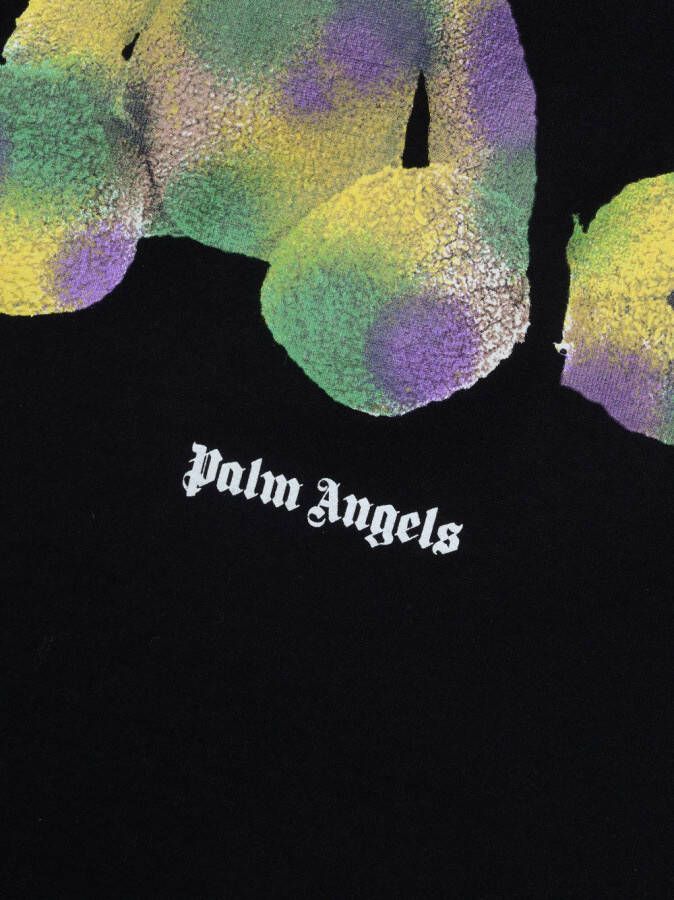 Palm Angels Kids Katoenen T-shirt Zwart