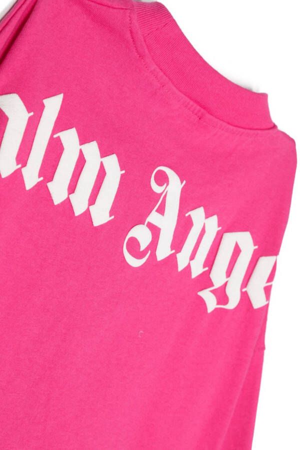 Palm Angels Kids T-shirt met logoprint Roze