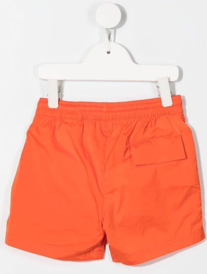 Palm Angels Kids logo-print swimshorts Oranje
