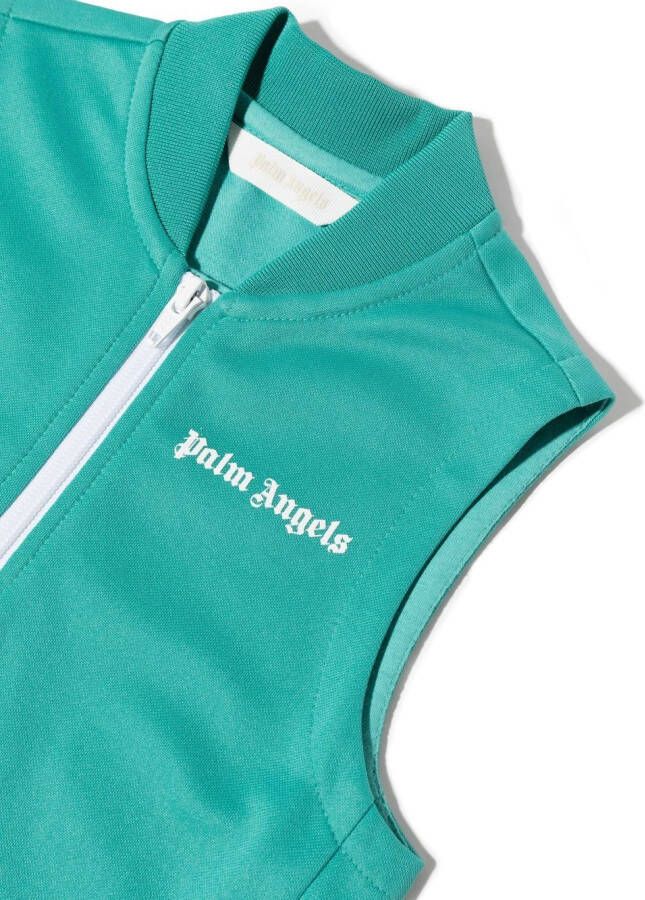 Palm Angels Kids Mouwloze jurk Blauw