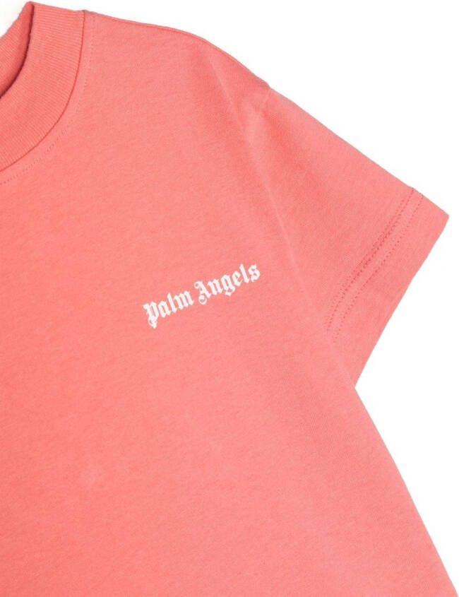 Palm Angels Kids Drie T-shirts met logoprint Zwart