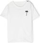Palm Angels Kids Katoenen T-shirt Blauw - Thumbnail 2