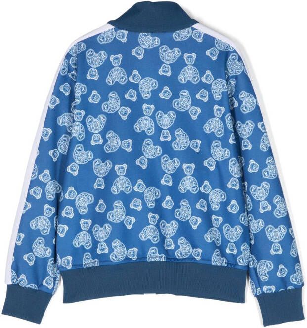 Palm Angels Kids Sweater met beerpatroon Blauw