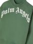 Palm Angels Kids Katoenen sweater met logo Groen - Thumbnail 3