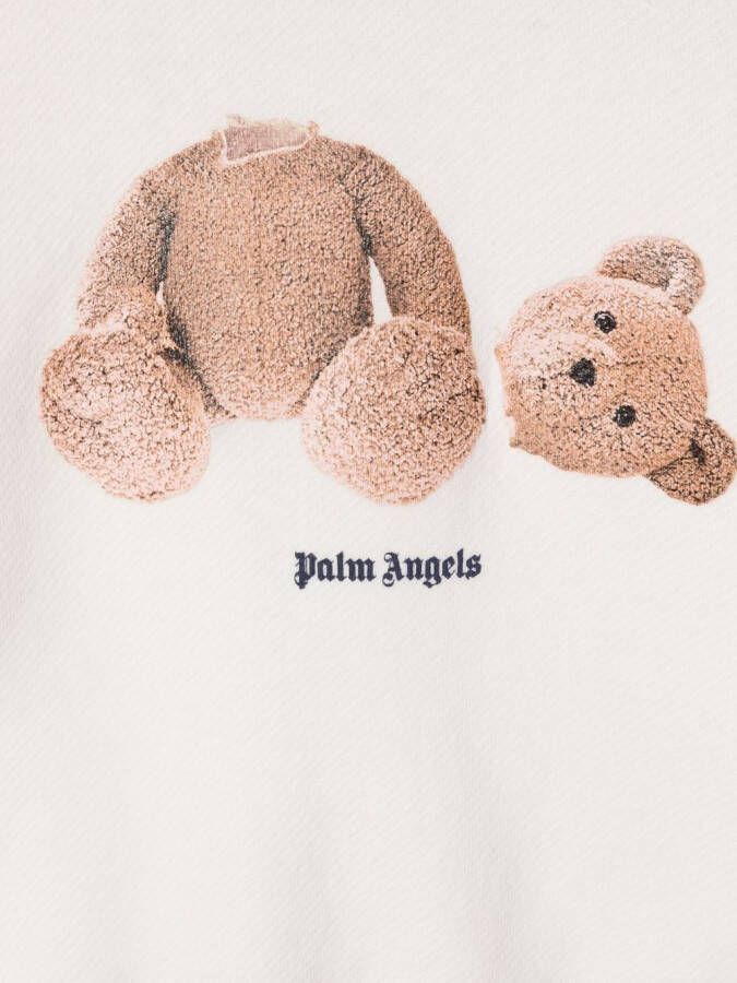 Palm Angels Kids Sweater met print Wit