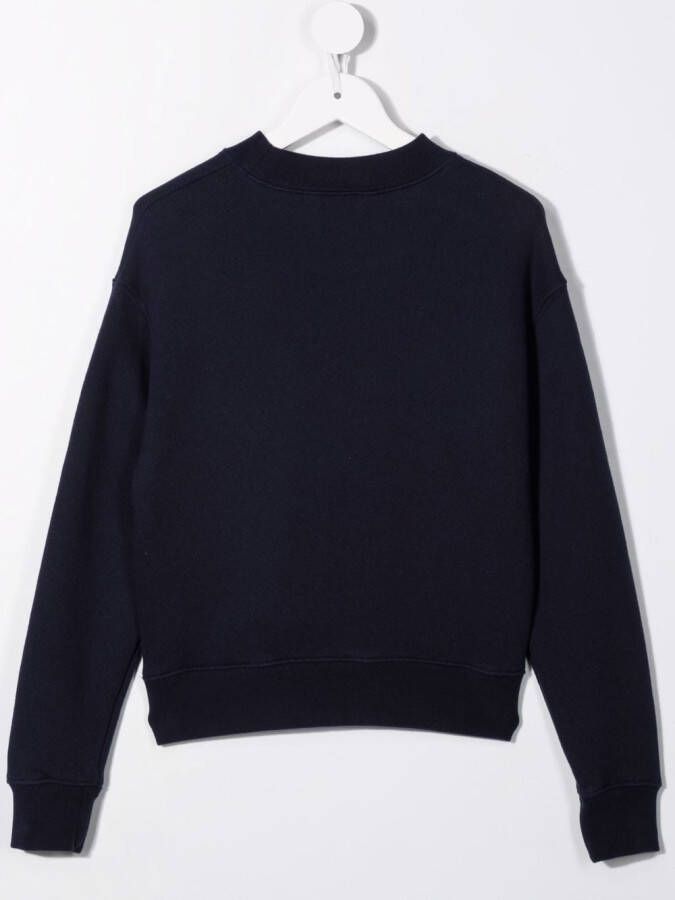 Palm Angels Kids Sweater met teddybeerprint Blauw