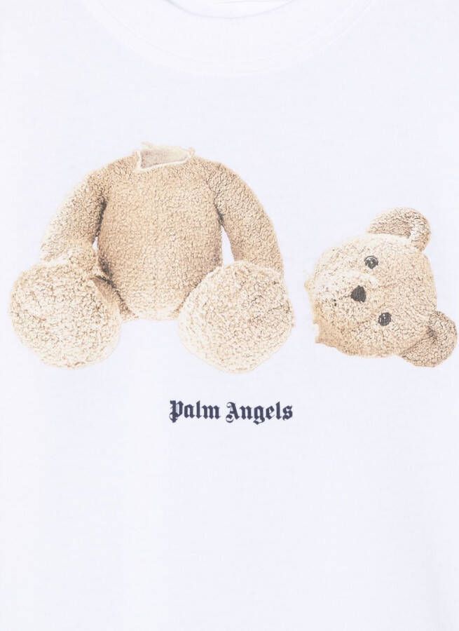 Palm Angels Kids T-shirt met grafische print Wit