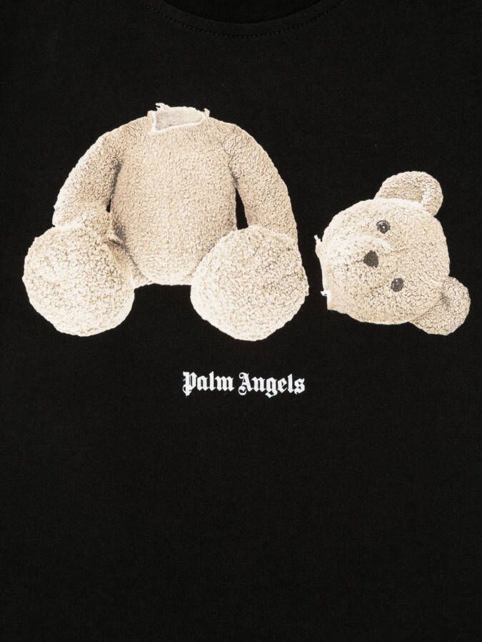 Palm Angels Kids T-shirt met grafische print Zwart
