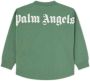 Palm Angels Kids T-shirt met logoprint en ronde hals Groen - Thumbnail 2