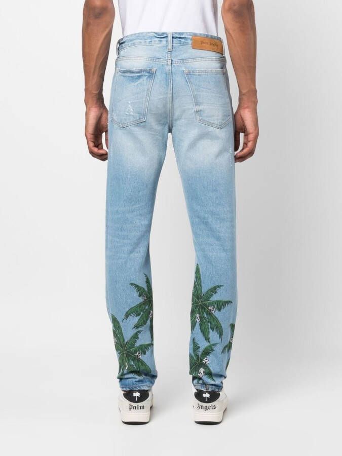 Palm Angels Slim-fit jeans Blauw