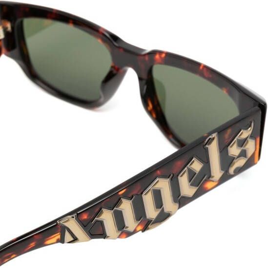 Palm Angels Eyewear Laguna zonnebril met vierkant montuur Bruin