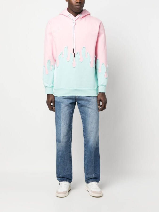 Palm Angels Gelaagde hoodie Roze