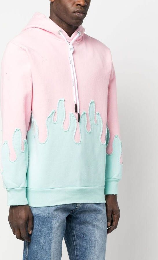 Palm Angels Gelaagde hoodie Roze