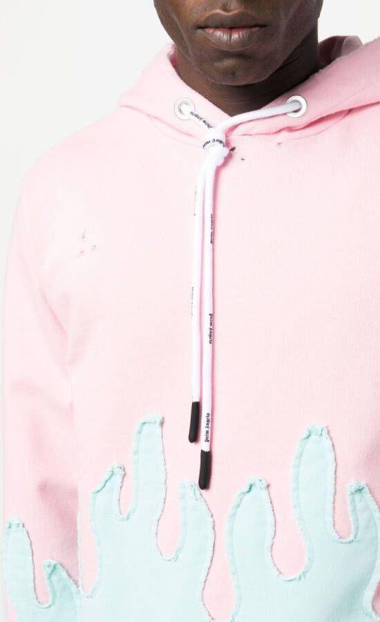 Palm Angels Gelaagde hoodie Roze