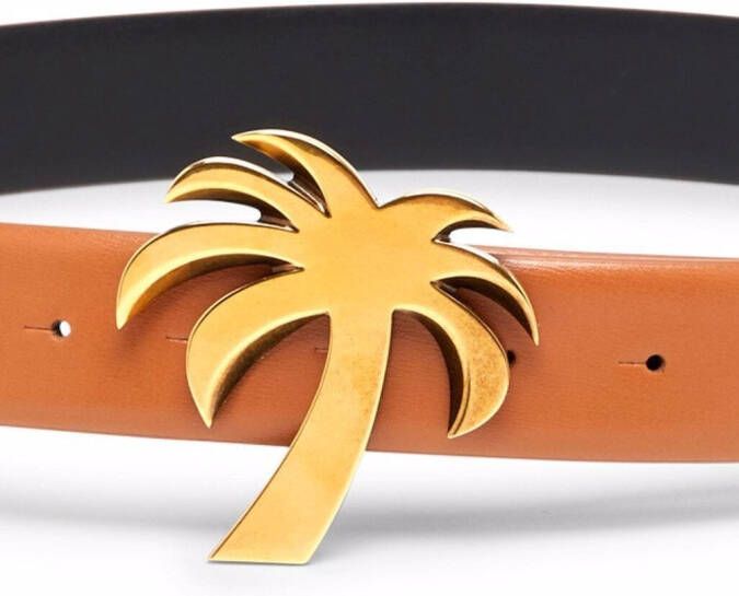 Palm Angels Leren riem Bruin