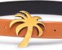 Palm Angels Bruin Goud Gesp Riem Leer Italië Brown Heren - Thumbnail 2