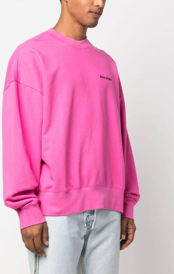 Palm Angels Sweater met geborduurd logo Roze