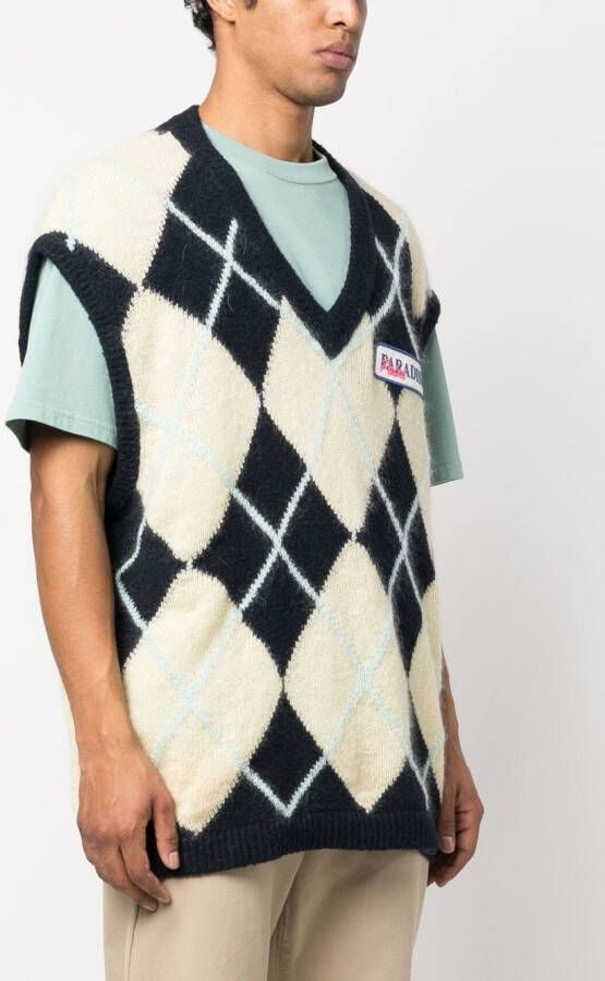 Palm Angels Top met logopatch Zwart