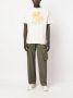 Palm Angels T-shirt met logoprint Beige - Thumbnail 3