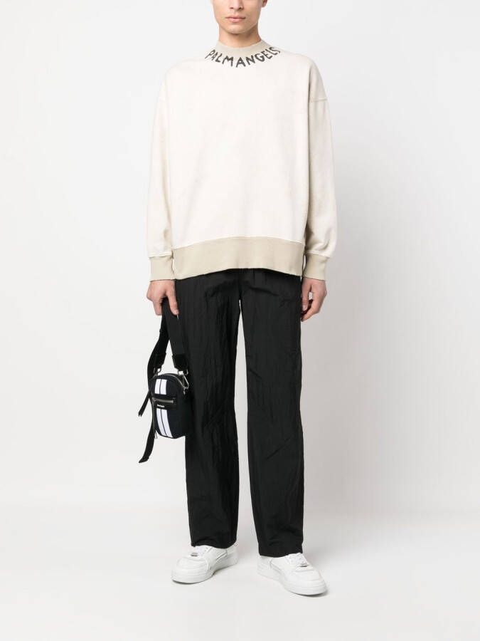 Palm Angels Sweater met logoprint Wit
