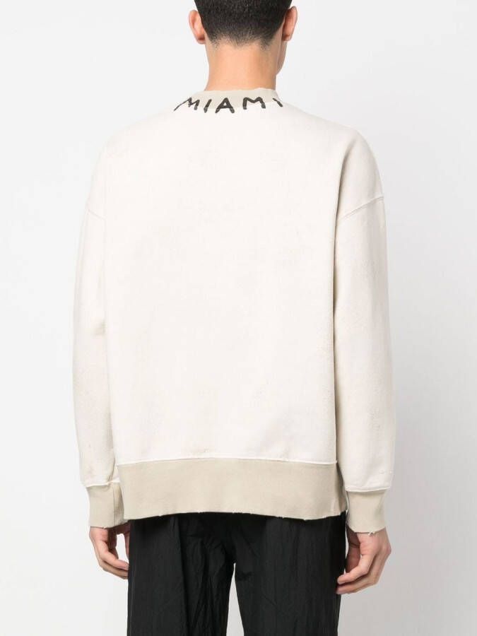 Palm Angels Sweater met logoprint Wit