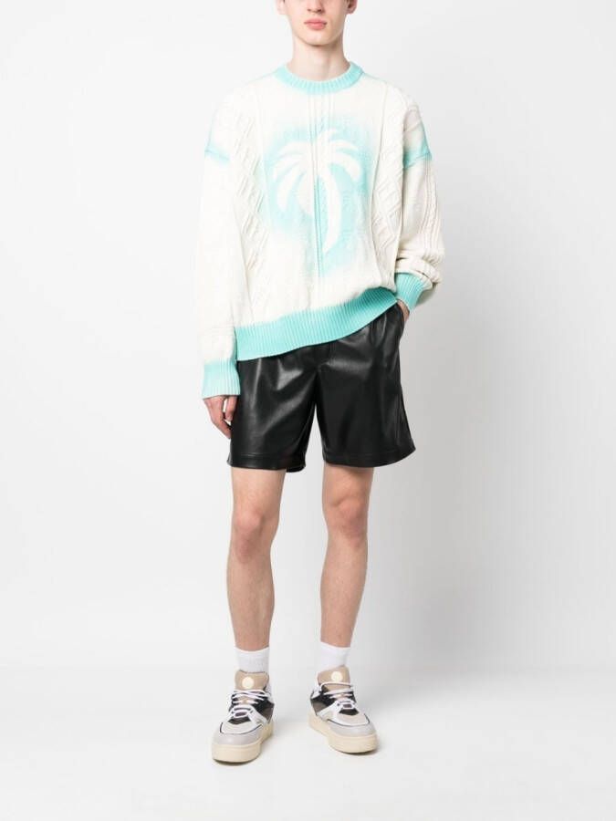 Palm Angels Sweater met logoprint Wit