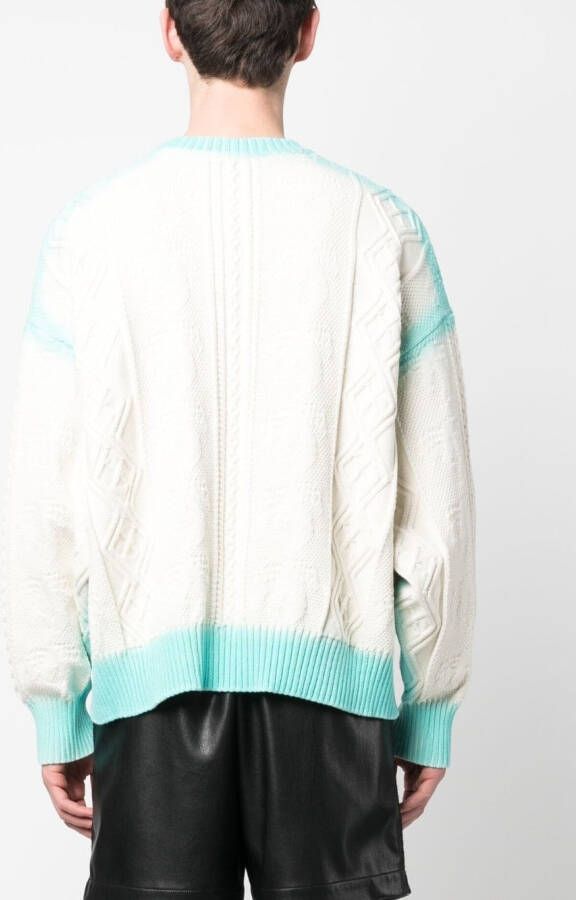 Palm Angels Sweater met logoprint Wit