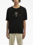Palm Angels T-shirt met logoprint Zwart - Thumbnail 3